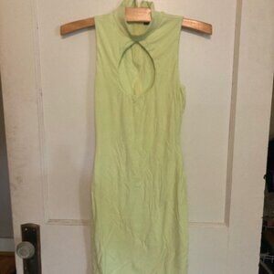 Light Green tight Sleeveless Dress